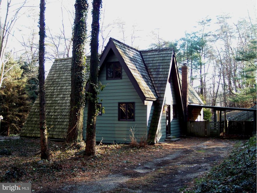 If you love nature and are you looking for peace & tranquility, then this is the home for you!!  Come see this wonderful  A-Frame home, nestled on 15 wooded acres, w/ decks and patios overlooking your private pond. Home has elec. baseboard but can be heated by pellet stove & fireplaces. With 3 beds & 2 baths this home is great family dwelling - 2 outbuildings provide equipment storage.