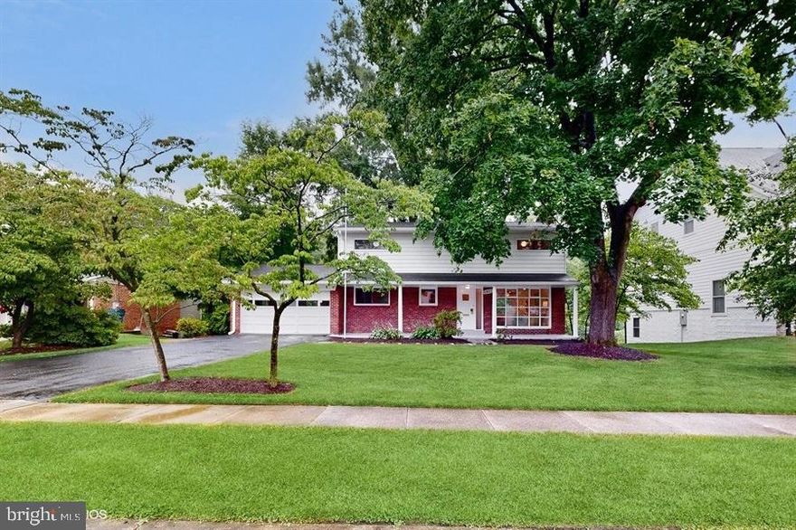 This beautiful 4BD/3.5BA Colonial sits on a quiet 1/4 acre lot in an ideal neighborhood, backing up to parkland and Pimmit Run. Newly refinished hardwood floors and recent aesthetic upgrades. Enjoy a sun-filled living room with floor-to-ceiling windows. Two fireplaces. A fully finished basement with a full bathroom great for entertaining or turning into an additional living suite. Private views of nature from the rear deck and patio make for excellent outdoor living space. Upgraded Anderson windows on all three levels. Roof and water heater both only a few years old. New owner will also receive a brand new garage door, to be installed in the coming weeks. 7min from Tysons, 5min from WFC Metro, bus stop one block away.