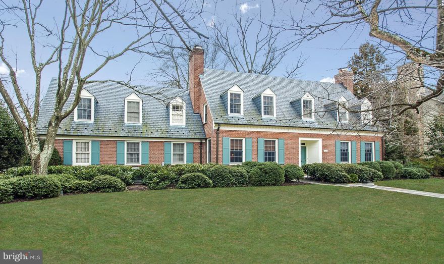 NEW PRICE! Handsome Williamsburg Colonial on level, one-third acre lot in Kenwood. Original architectural details blend with modern amenities, including gourmet Kit -brfst rm w/ fpl & sunroom, formal LR & DR, Library, Fam Rm.  Master Ste w/ his&hers bas & sitting room, plus 3 add'l BRs and 2 Full BAs on 2nd lvl. LL Rec Rm, stone patio, 2 car gar. complete the property.