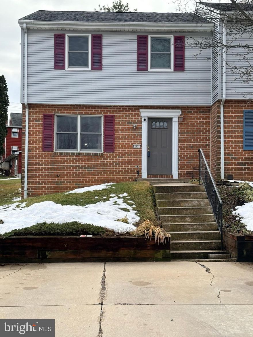 Welcome to 53 Oriole Drive in Ephrata! This well-maintained end-of-row townhouse offers comfort, convenience, and a quiet dead end street. Step inside to find bright and inviting main level featuring updated flooring in the living room and dining area, creating a modern and cohesive space perfect for both everyday living and entertaining. The layout flows effortlessly to with a spacious half bathroom a nice size kitchen making the home feel open and welcoming.
Upstairs, you’ll find three sizeable bedrooms with ample closet space and natural light, offering flexibility for family, guests, or a home office. All second-floor windows were replaced in 2025 by the reputable Renewal by Andersen Company, enhancing energy efficiency and natural light. The home also features a partially finished basement, providing additional space for a recreation room, home gym, or play area.
This property has seen numerous important updates, including a roof installed in 2018, a newer sump pump and updated plumbing throughout the home in 2020. New water heater replaced in 2024, giving buyers added peace of mind. Enjoy the added privacy and natural light that comes with the end-of-row location, along with a wooden rear deck that creates a serene setting for relaxing or entertaining.
Parking is convenient with two off-street parking spaces and plenty of additional on-street parking available. The sale includes the refrigerator, washer, and dryer, and is backed by a one-year home warranty from American Home Shield for extra confidence. Conveniently located near local amenities, schools, and commuter routes this property offers it all. Whether you are first time buyer or downsizing, this move-in-ready home is ready for its next owner. Schedule your private showing today!
SALE AND SETTLEMENT IS CONTIGENT UPON SELLER FINDING A SUITABLE HOME. SERIOUSLY LOOKING!
