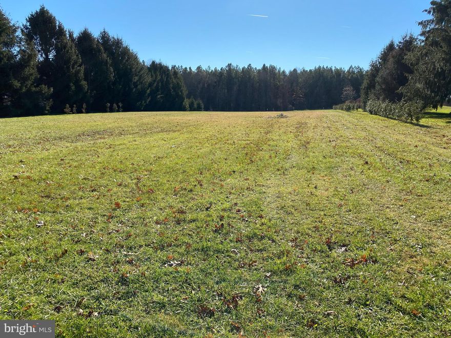 Build your dream home on this large level lot and watch the wildlife including deer, turkeys, etc.  Almost 2 acres located between Hanover and Spring Grove off Hilltop Drive.  You choose your builder.  Looking for privacy?   The sides are edged with evergreens and the woods to the rear are owned by Heidelberg Township.  The previous owner planted over 100 evergreens.    The property has a 200 ft. deep, 25 gpm well already in place.   The sellers have taken care of the legwork!  The survey has been done and all of the corner pins are in place.   The sewer module has been approved by York County.  The  septic design is complete and the septic permit has been issued for a 3 bedroom home.  The septic location is staked.   The water management design is also complete.   See attached documents.   The electric provider is Adams Electric.  Check out the buck rubs in the woods!