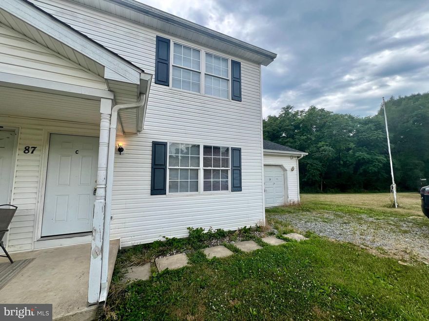 This duplex is nestled in the beautiful countryside of Martinsburg and features 2 bedrooms, 1.5 baths, welcoming living room, eat-in kitchen featuring NEW cabinets, counters, and appliances with access to rear deck, washer and dryer are AS IS, and 1 car garage.

Located off of Co Rte 12/1, you will have quick access to US 11, Route 9 and I-81

No Pets!

Rent includes trash, Second Nature Air Filter Subscription, Renters Insurance, and summer landscaping/ grass cutting.

EHO.