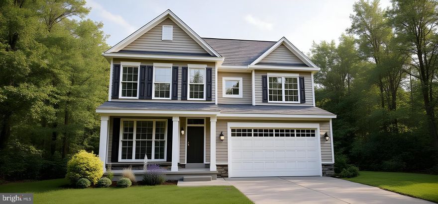 A brand new home in this brand new community.  The Merion offers flexibility in your living spaces.  Enter into the foyer of the home with a view to the family room beyond. The family room can be customized with  a cozy fireplace, extended with a sunroom or perhaps with a deck added beyond.  A warm cheery kitchen with casual dining adjoins the family room for endless entertaining options.  This home even offers the opportunity to include a first floor bedroom with full bath!  The conveniently located 2nd floor laundry makes doing the laundry an enjoyable chore! Upstairs you will discover the large luxurious owner's suite with 3 closets (1 large walk-in) and an en-suite bath. Additionally you will find three amply sized bedrooms.  Full basement  and 2 car garage.  Enjoy acres of beautiful open space located throughout the community. This home is TO BE BUILT. *Lot premium may apply.  A bonus partially finished basement is included if this home is built to order!  This home type is too new for photos; photos are of a similar or decorated model.