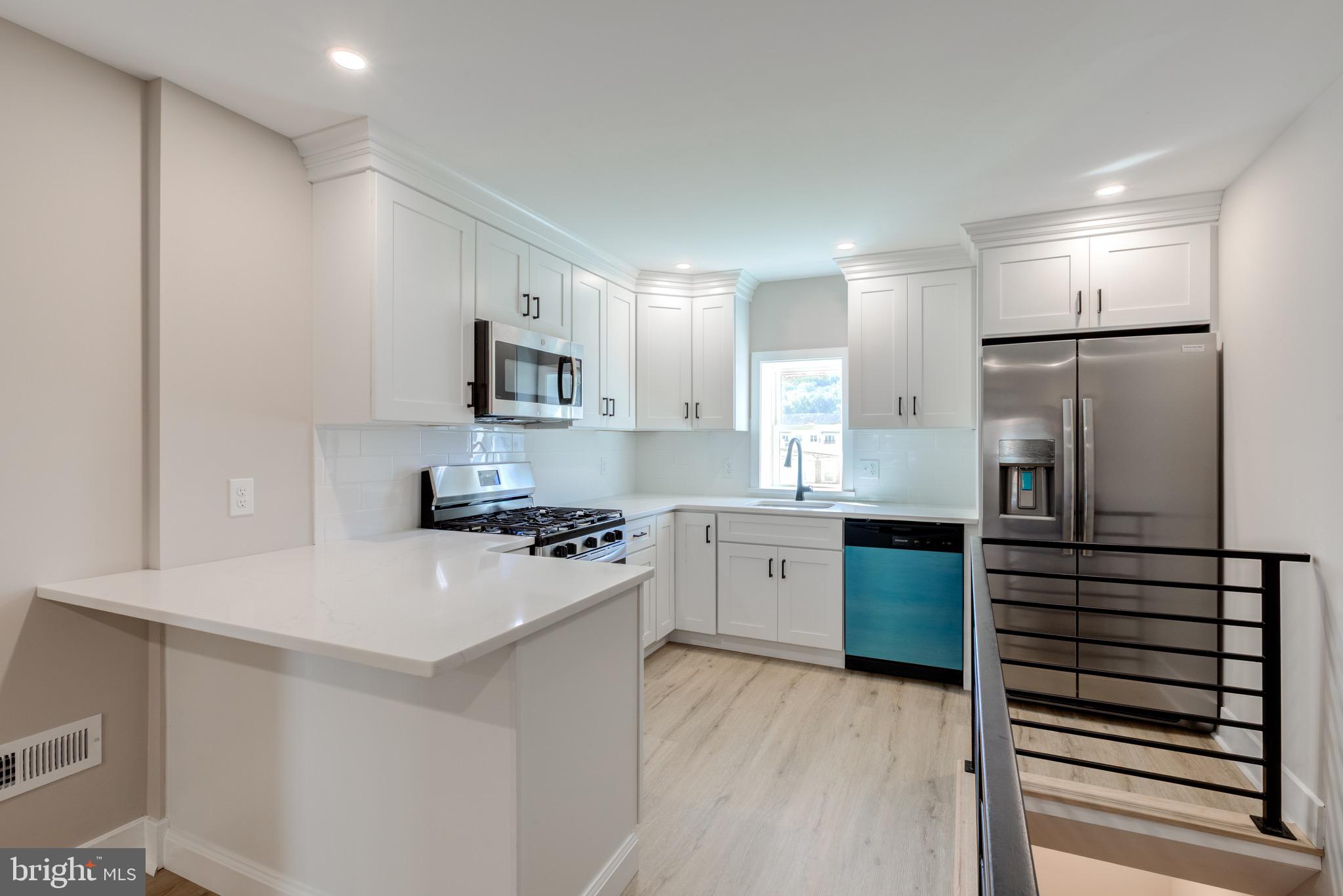 Welcome to your dream home in one of the most sought-after neighborhoods- Conshohocken PA! This 3 bedroom, 2.5 bathroom home has been beautifully renovated from top to bottom, offering the perfect blend of modern upgrades and classic charm.
Step inside to find an open main level with sleek finishes, recessed lighting, and plenty of natural light. The gourmet kitchen boasts stainless steel appliances, quartz countertops, stylish cabinetry, and a large island that’s perfect for entertaining. There is also a powder room on the main level! Upstairs, you’ll find three spacious bedrooms, including a primary suite with a private bath and ample closet space. The fully finished basement adds even more living space—ideal for a home office, gym, or family room.
Other highlights include central A/C, brand-new systems throughout, and a private driveway in the back for off-street parking—rarely found in Conshohocken! Best of all, you’re in a prime location within walking distance to Conshohocken’s vibrant restaurant scene, coffee shops, and nightlife, plus easy access to major highways and regional rail for a quick commute to Center City Philadelphia. This home truly has it all—modern living in a walkable, thriving community.