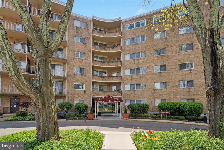 Welcome to the top-floor residence in the highly sought-after North Building of Beaver Hill! This rarely available penthouse unit offers expansive top-floor views and nearly double the outdoor space compared to neighboring residences—perfect for relaxing or entertaining. Step into a bright and spacious open-concept layout featuring fresh paint, rich hardwood floors, and an abundance of natural light. The updated kitchen is stunning with custom cabinetry, granite countertops, and stainless steel appliances. The large bedroom offers a peaceful retreat with a generous walk-in closet. Beaver Hill is known for its vibrant, well-maintained community and offers a secure, low-maintenance lifestyle with full-time door staff, on-site management, and secure access. Residents also enjoy beautifully maintained common areas, optional access to a seasonal pool, a private community room for events, and six guest suites for overnight visitors. Additional perks include a large storage unit on the lower level, proximity to the elevator, and a condo fee that covers all utilities—water, gas, electricity, sewer, and trash.Unbeatable location just steps from the historic Jenkintown Train Station and within easy reach of parks, shopping, and dining.