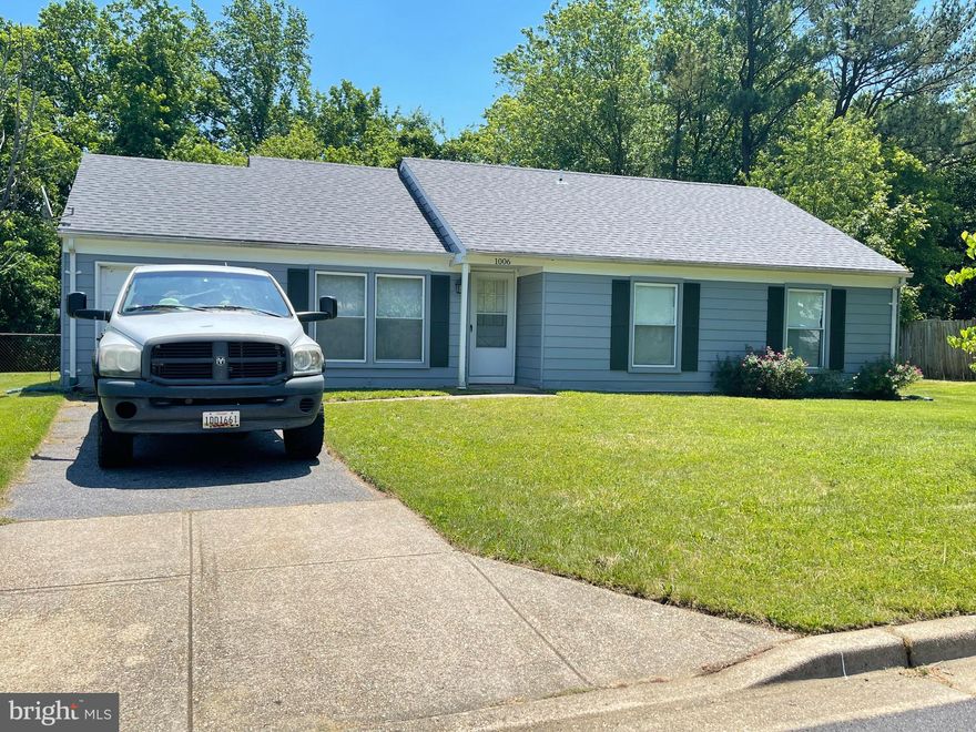 This one will go fast! 4 bedroom, 2 full bath home in Rambling Hills. One level living! Property has been updated in the last 2 years to include carpet, paint, roof and more. Large fenced rear with deck. driveway fits 2 cars plus 1 car in the garage. Minutes from Largo Town Center metro station( blue/silver line), new Univ of Md-Capital Region Medical Center, and Capital Beltway.