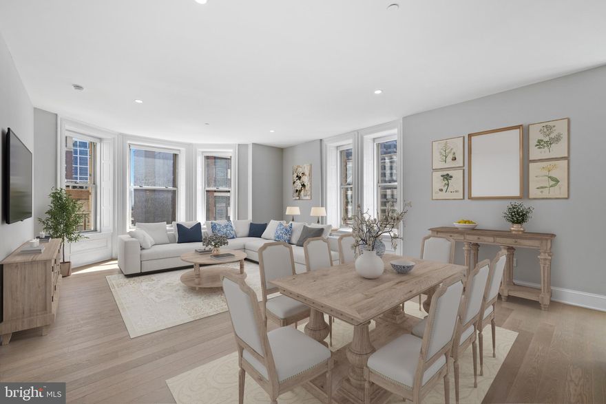 Above the historic Bellevue Hotel, a new chapter of sophisticated living unfolds. The Bellevue Residences are more than homes; they embody the prestige of a celebrated landmark while embracing the comfort and style of modern design. Offering 1 month free on a 13 month lease & a complimentary membership to The Sporting Club! This collection of fully renovated studio, one-, two-, and three-bedroom residences combine timeless architecture with contemporary finishes. Expansive layouts feature soaring ceilings, oversized bay windows, and sunlit interiors that showcase the building’s craftsmanship. Each residence has been meticulously designed with functionality in mind, offering spaces that are both practical and refined. Living areas feature white oak flooring, classic mouldings, and Art Deco-inspired lighting. Kitchens offer quartz countertops and backsplash, stainless steel appliances, open shelving, and islands with additional storage. Baths evoke a spa-like retreat with reeded oak vanities, quartz tops, and glass-enclosed showers. Generous storage and in-home washer/dryers ensure modern comfort throughout. Life at The Bellevue is enriched by extraordinary amenities. Residents enjoy complimentary membership to The Sporting Club, a 100,000-square-foot destination with a rooftop terrace, private pool, basketball court, state-of-the-art fitness center, golf simulator, game room, barber shop, café, and more. Located minutes from Rittenhouse Square, The Bellevue Residences offer effortless access to world-class dining, premier retail, cultural venues, museums, spas, and nightlife. 30th Street Station is less than 10 minutes away, public transportation is nearby, and the Schuylkill River Trail and nearby dog park are within an enjoyable walk. Parking is available for an additional fee. For a complete list of available homes, please contact the listing agents. Select photos may include model units. Select units published on Bright MLS are inclusive of current concessions.