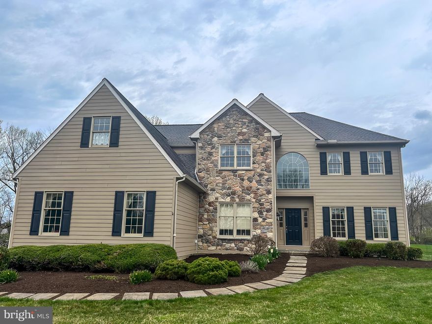 Step into the sophisticated retreat at 118 Aspen Drive, a beautiful estate nestled on 1.5 acres within the prestigious enclave of Marshall Creek Farm. Expertly crafted with superior 2x6 construction, this 4-bedrooom, 4.5-bath residence showcases an impressive array of upgrades, including warrantied Hardie plank and stone exteriors and a repaved driveway (2024-2025). The heart of the home is the stunning gourmet kitchen with granite surfaces, custom cabinetry, stainless steel appliances, a Wolf five-burner gas cooktop, pantry, and double ovens designed for the discerning entertainer. The primary suite is a sanctuary of comfort, featuring a newly remodeled spa-inspired bathroom (2024), an expansive walk-in shower, and a spacious dressing area with an adjoining bonus room. The other bedrooms include a guest room en suite and two bedrooms with a shared hall bath. Outside, the meticulously designed resort-like setting boasts an updated, heated 20’ x 44’ pool, ranging in depth from 4 to 8.5 feet, alongside a jetted spa, all surrounded by a refined Travertine patio and walkways with landscape lighting and atmospheric stone fire pit. The impressive pavilion includes an elegant Hanamint Tuscany table for dining with eight chairs and a bench, and the attached upper patio is convenient to the kitchen and features a propane gas hookup. Additional luxury appointments include an audio speaker system connecting several rooms, a finished 862 sq ft lower level with outside access to the pool featuring a full bath and wet bar, central air, gas heating, and the assurance of a whole-house generator (2023). Situated within the award-winning Downingtown Area School District and minutes from dining, shopping, and key transportation routes, 118 Aspen Drive offers a lifestyle of luxury and comfort. The included one-year warranty for the home and pool also provides peace of mind. Arrange your private viewing today.  THE WATER  at ASPEN DR is TURNED OFF.