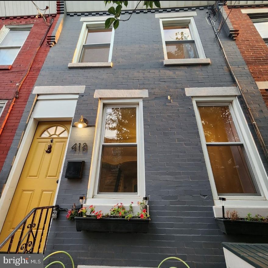 Welcome to 418 Dudley Street, a delightful residence nestled in the vibrant and historic neighborhood of Pennsport in South Philadelphia. This inviting home blends classic charm with modern amenities, offering a comfortable and stylish living experience.

As you step inside, you’ll immediately appreciate the open and airy layout, featuring gleaming hardwood floors and a fresh, neutral palette that enhances the natural light flowing through the space. The spacious living room is perfect for relaxing or entertaining, while the adjacent dining area provides a cozy spot for family meals.

The well-appointed kitchen is a chef’s dream, boasting contemporary cabinetry, sleek countertops, and modern appliances. Whether you’re preparing a gourmet feast or a quick snack, this kitchen offers both functionality and flair.

Upstairs, you’ll find generously sized bedrooms that offer a peaceful retreat at the end of the day. Each room is thoughtfully designed with ample closet space and large windows that invite in plenty of natural light. The full bathroom features stylish fixtures and a clean, modern design.

Outside, the property includes a private space—ideal for outdoor dining, gardening, or simply unwinding in a tranquil setting. The additional area is a rare find in city living, providing a perfect balance between indoor and outdoor enjoyment.

Located in the lively South Philadelphia area, this home is conveniently close to local shops, restaurants, and public transportation, offering easy access to all that the city has to offer. With its blend of historical character and contemporary updates, 418 Dudley Street is a perfect place to call home.

Don’t miss the opportunity to make this charming residence yours. Schedule a viewing today and experience the warmth and comfort of this wonderful Philadelphia home.