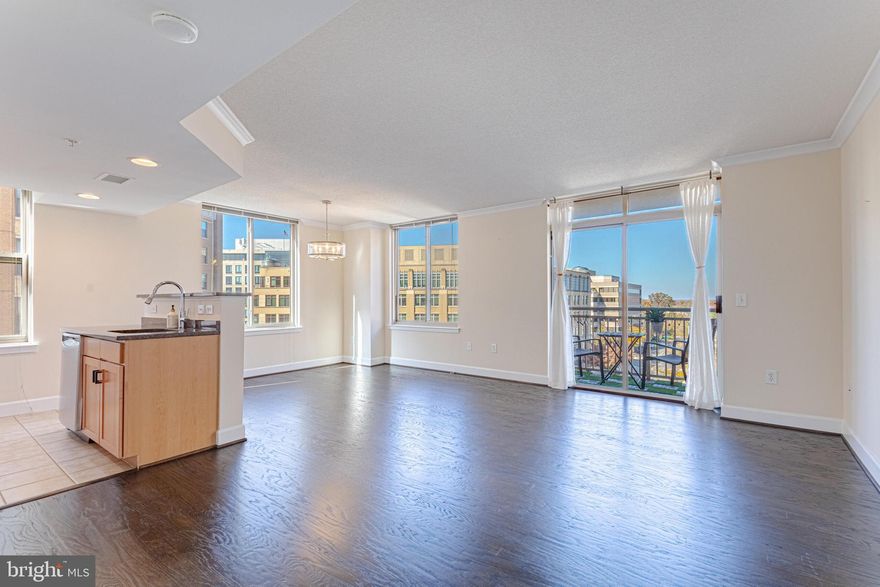 Beautiful sun filled condo in the heart of Clarendon. Steps away from the best restaurants and shopping that Arlington offers. This spacious condo has two bedrooms and 2 baths. The open floor plan boasts hardwood floors. Step outside on the balcony in the afternoon and relax with the sunset. Washer and dryer in unit. With the location a car is not needed but should you have one, there is an assigned underground parking spot. Short walk to Clarendon Metro and Trader Joes/Whole Foods. Available for move in August 1.