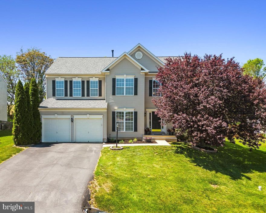 Move in and relax.  This home is a stunner!  With a fully renovated kitchen in 2021 and a new roof installed in 2022, along with updated details throughout, this is a can’t miss opportunity to find a fully move-in ready home located on a fenced lot that backs to farmland!  With three spacious completed levels and several upgrades, this 4-bedroom, 3.5-bathroom home is a breathtaking haven.  After a complete kitchen remodel, this home boasts a huge kitchen island with breakfast bar seating, Quartz counters, gorgeous tile backsplash, a gas range, a wall-microwave/convection oven combo, a two-basin farmhouse sink, and a double-doored pantry.  The kitchen walks out to the fully fenced back yard with stamped concrete patio, play set, and firepit area.  The back yard is fully fenced, level, and backs to farmland.  Back inside, the family room off the kitchen is even more spacious with a 6-foot bump out and features a propane fireplace.  The gorgeous hardwood floors run throughout the main level of this house.  A private office with double glass doors, a formal living room, formal dining room, and half bath round out this level of the house.  Upstairs, the spacious primary bedroom suite has an attached sitting area/office/nursery, an ensuite bath with shower and soaking tub, and a massive walk-in closet. 
 Two of the three additional bedrooms have walk-in closets as well.  The hall bath has dual sinks, tile floors and custom tile tub surround.  A separate laundry room is also on this level for added convenience.  The finished lower level has an additional rec room with egress window, full bath, bonus room with 2 closets (currently staged as a bedroom), and a storage room.  ***This home sparkles- new roof, new kitchen and updated everything! ***