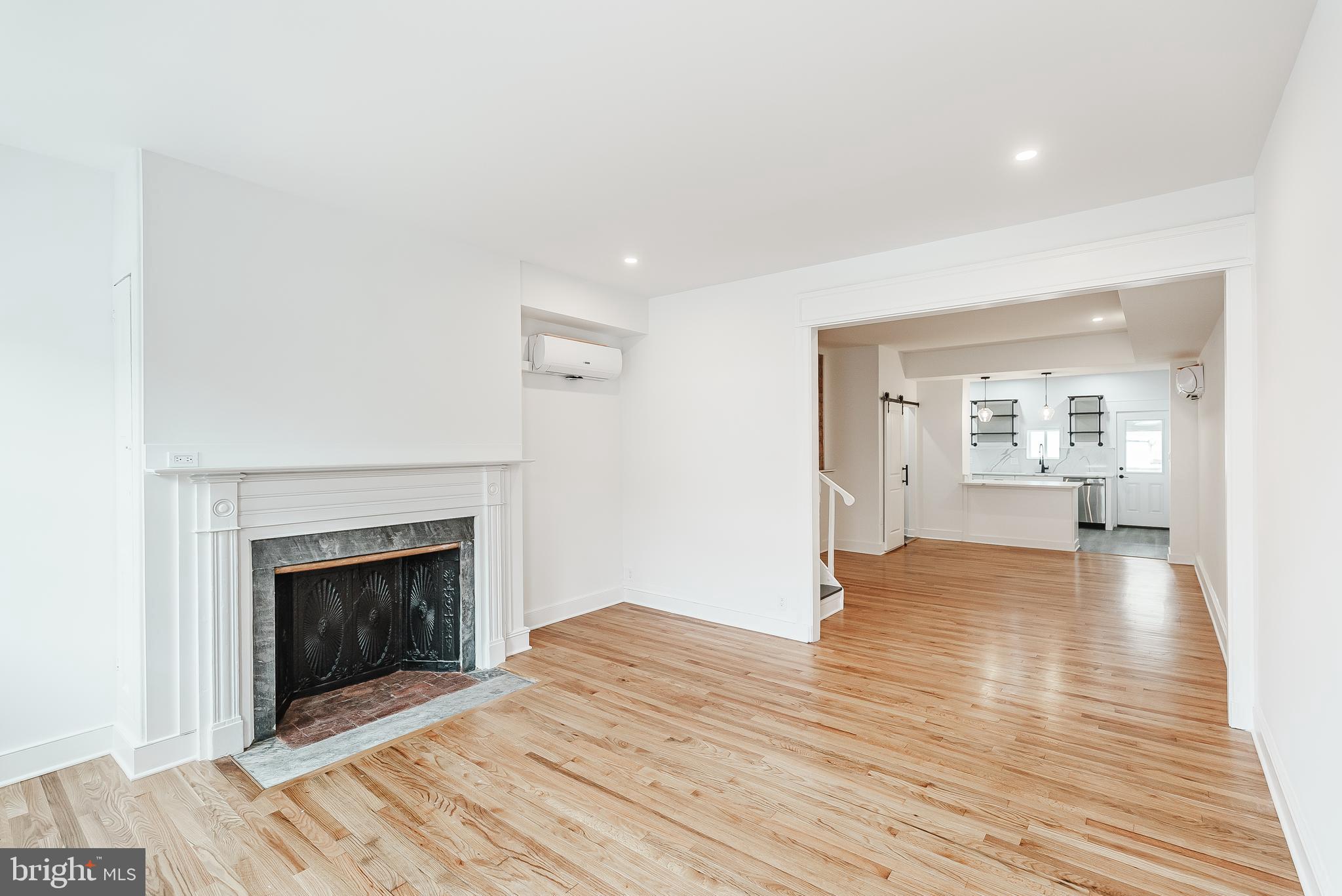 Motivated Seller. Absolutely Stunning Listing situated in the highly sought after Pennsport neighborhood. Newly renovated and completely restored 3 Bedrooms, 2.5 bath townhouse, 70 ft. deep. Exuding charm and warmth with beautiful hardwood floors throughout, high ceilings, lots of exposed brick, many built-ins, stunning kitchen and baths, spacious bedrooms and sizable outdoor space. 1st level- First Impressions WOW. Open floor plan: Living/Dining room with 9 ft. ceilings, gorgeous and refinished original ¾ inch solid oak hardwood floors, non-working fireplace with an original mantel and candle closets plus beautiful barn doors opening into a private powder room. The living room/dining room flows directly into a bright and beautiful kitchen with tons of 42-inch cabinets, handsome quartz counter tops and backsplash. High GE profile stainless steel appliances plus an expansive quartz breakfast bar with designer lighting above and cabinets below. Just off of the kitchen is a mud room leading to a sizable and private outdoor area – the perfect setting for dining Al Fresco. 2nd Level: 2 well positioned and generous sized bedrooms with massive amounts of natural light, attractive wide plank flooring, original wood mantels, exposed brick and sizable closets with barn doors. Separating both bedrooms is beautiful full bath with marble design floors and walls plus an expansive double vanity with quartz counter tops and wall length mirror.
Next Level: Fabulous open space with a gorgeous private bath. Take your pick on this level: Private En Suite Bedroom/ Work from home office/Den/Sitting Room/Study Room or Bonus Room – Many possibilities. Lower Level: Huge, clean and semi-finished with soaring ceilings, mechanicals, storage and laundry hook up. Unbelievable flexible space. This is a fabulous home with incredible attention to detail and with no expense spared. This home also features a large on demand tankless gas hot water heater and high efficiency mechanical mini splits. Within walking distance to many restaurants, cafe's, parks and shopping. Easy access to major highways & bridges. Make your appointment today to see this pristine and perfect restoration.