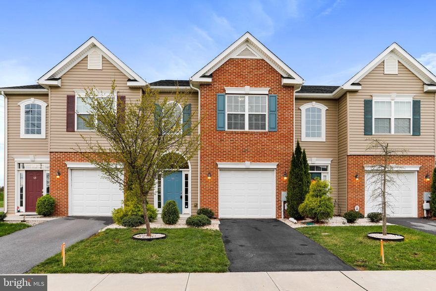This 2 level Garage Townhome backs to a common area with a multitude of updates! Main level features luxury vinyl plank flooring, an open layout with Family Room, Dining Area, and Kitchen with Breakfast Bar and gourmet appliances. Upper level features 3 Bedrooms including the Primary Owner's Suite with tray ceiling, walk-in closet and attached luxury bath with soaking tub. 2 additional bedroom share a full bath and the laundry is conveniently located on bedroom level! Rear patio with new fencing. *New Washer/dryer and hot water heater* Close to shopping, dining, and the sought after Spring Mills school cluster!