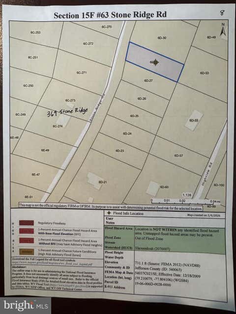 Vacant Land For Sale - #63 Stone Ridge Rd<br/> HARPERS FERRY, WV 25425