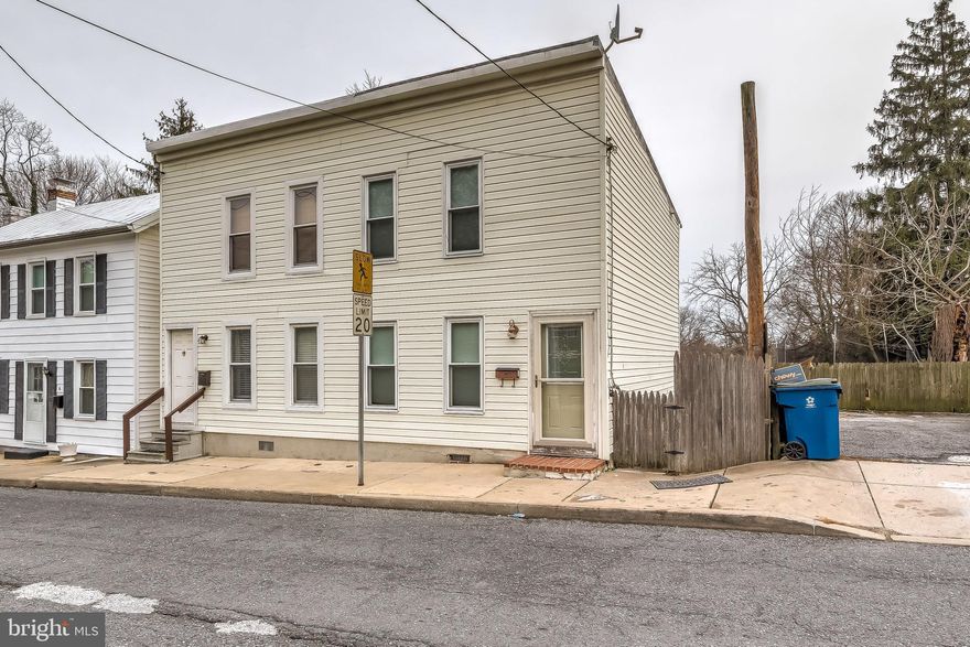 GREAT INVESTMENT PROPERTY.  WELL MAINTAINED 2 BED 1 BATH HOME IN EXCELLENT LOCATION. NEW WATER HEATER IN 2020.  UPDATED FLOORS & CEILING FANS. EAT IN KITCHEN WITH ALL APPLIANCES CONVEYING. ENJOY THE OUTDOOR SPACE WITH FENCED IN BACKYARD.  LAUNDRY ROOM OFF KITCHEN.  UNFINISHED BASEMENT IS GREAT FOR STORAGE. DIRECTLY ACROSS THE STREET FROM MCDANIEL COLLEGE & WALKING DISTANCE TO DOWNTOWN WESTMINSTER.