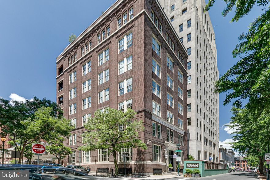 Luxury living on the square! 220 W Washington Square #600 is a 3 bedroom, 3 bath, over 3700 SqFt home extending the entire 6th floor of a boutique condominium building on Washington Square Park. This 7 level building offers a secure, private elevator for the unit and enclosed gated parking. The bright and open main living space is an entertainer’s paradise with a separate den, sitting area, and large dining room anchored by a bar and framed by soaring 12ft+ ceilings. Oversized windows with treetop views of the park fill the space with natural light. The home’s character is on display in the exposed beams, brick walls, ductwork, built-ins, and beautifully restored hardwood floors. A bonus room, currently used for storage, sits off the dining room. The heart of this home is surely the stunning eat-in chef’s kitchen adorned with high-gloss white cabinetry, quartz and marble countertops, and stainless steel appliances including 2 Bosch dishwashers, a Viking refrigerator, double ovens, and 6 burner cook-top. There is tons of cabinet space and a large island with seating for 5+. A sitting area, currently used as an art gallery, is at the center of the west wing of the home where the bedrooms reside. There are 2 bright secondary suites, each with hardwood floors, full bathrooms, and great closet space. The large primary suite features exposed beams, oversized windows, 2 custom California Closets walk-ins, and an additional double closet. In the luxurious, spa-like ensuite you’ll find a huge soaking tub, glass-enclosed rainfall shower, a double vanity, and a watershed with a bidet. Contrasting marble tile tastefully covers the floors and walls. Completing this wing of the home is the entry foyer, a coat closet, the laundry room with access to the freight elevator, and a small terrace that sits off the primary ensuite. In addition to all that’s offered inside the home, its fabulous location has a Walk Score of 99! One of Philly’s most highly sought-after neighborhoods, Washington Square West provides a quiet neighborhood feel, only blocks away from Center City. There are endless local restaurants and shops to explore nearby including the famed Talula’s Garden and Sweet Charlie’s. Not only is Washington Square Park this home’s backyard, America’s birthplace, Independence Hall, is around the corner. Plus, Pennsylvania and Jefferson Hospitals are within walking distance. This is a rare chance to own a home in a boutique condo building right on the square!