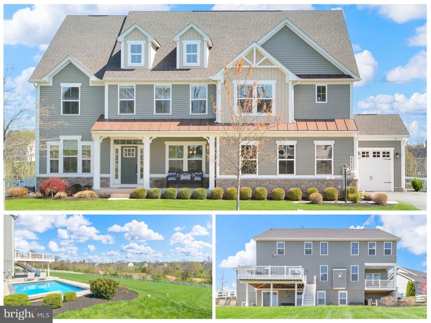 Welcome to your dream home—a breathtaking 7-bedroom, 5-bathroom estate perfectly positioned on a 1.1-acre fenced lot with beautiful views, a sparkling in-ground pool, and over 6,000 square feet. This is more than just a home—it's a lifestyle upgrade, where every detail has been curated to offer elegance, comfort, and functionality in equal measure. Whether you're hosting unforgettable gatherings, enjoying quiet family nights, or working from home, this stunning property offers the perfect blend of high-end finishes and practical spaces, making it truly one-of-a-kind. Step into a light-filled foyer, and immediately to your left, behind French doors, you'll find a dedicated office—a private retreat ideal for remote work, reading, or planning the day ahead. Across the hall, a formal dining room provides a refined setting for dinner parties, holiday meals, and everything in between. The main level also features a spacious bedroom with a connected full bathroom, perfect for guests or multi-generational living. At the heart of the home, you'll discover the two-story family room, a show-stopping space with a coffered ceiling, a dramatic floor-to-ceiling stone fireplace, and oversized windows that bathe the room in natural light. This open and airy living area seamlessly connects to the kitchen and upper balcony, making it a true gathering place for family and friends. The gourmet kitchen is the centerpiece of the home. A large center island offers ample prep and seating space, while the cooktop, double wall ovens, and sleek stainless-steel appliances—including a built-in wine fridge—provide all the tools you need to cook and entertain in style.
Enjoy meals in the sunny eat-in area with deck access, perfect for al fresco dining or weekend grilling. And just steps away, you'll find one of the home's most functional features—a large mudroom area that goes far beyond expectations. Behind the kitchen, this versatile space includes a walk-in pantry with custom shelving for optimal organization, a built-in workstation, and convenient access to both garages. It's the perfect drop zone and command center for busy lives. The upper level boasts five generously sized bedrooms, including a luxurious primary suite designed for total relaxation. With a tray ceiling, cozy sitting area with custom built-ins, and two spacious walk-in closets, this owner’s retreat is both elegant and inviting. The spa-inspired en-suite bathroom is an everyday indulgence, complete with dual vanities, a soaking tub, and an oversized walk-in shower with upgraded tile and finishes. An additional upstairs bedroom features its own walk-in closet and private en-suite bathroom, offering privacy and comfort for guests or older children. Three additional bedrooms share a well-appointed hall bath, providing ample space for family or guests. You’ll also appreciate the upstairs laundry room, outfitted with built-in cabinetry for convenience and organization. Head down to the fully finished walk-out basement, where possibilities abound! This level offers a sprawling recreation room, ideal for movie nights, game days, or simply relaxing. Entertain in style at the custom bar, outfitted with all the bells and whistles—a statement piece that elevates any gathering. Tucked around the corner is a separate playroom or hobby room, a flexible space perfect for crafting, kids' activities, or working out.  An additional bedroom with stunning custom trim work on the wall and a full bathroom round out the lower level. Step outside and fall in love with your very own private paradise. The in-ground pool offers endless summer fun, relaxation, and unforgettable memories! Whether you're lounging by the pool, dining on the deck, sipping coffee on the balcony, or simply enjoying the beautiful views from your own backyard, this outdoor space offers serenity and style like no other. Don’t miss your chance to own a home that truly has it all. Welcome to 8408 Sandia Ct... welcome HOME!