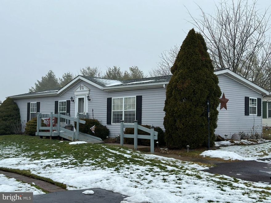 OPEN HOUSE SATURDAY 1/27  FROM  11 AM  TO 1 PM. Stop by and prepare to  fall in LOVE  with this 3 bed 2 full bath  home located in Walnut Meadows 55+ Community  with LOTS of  improvements. Updates include : NEW luxury vinyl plank flooring  in all main living areas with NEW  carpeting in all 3 bedrooms, New Vanity in hall bath, NEW Roof 2021  , NEW Gas Hot Water Heater 2021 , Newer Samsung Gas Stove,  Newer GE Stainless Refrigerator, and Newer Bosch Dishwasher.  Entering the home  you will immediately apprieciate  the large open floor plan , complete with vaulted ceilings and an abundance of natural light . The combination Living/Dining/Kitchen  area  is perfect for entertaining and  boasts high ceilings, wainscoting  and a crown molding package . The kitchen comes complete with a 2 seat breakfast bar (with a peek thru) ,  tons of cabinet  & counterspace, pantry, PLUS Newer appliances (Samsung Gas Stove , GE Stainless Refigerator, and Bosch Stainless extra quiet Dishwasher) also included is a garbage disposal and a countertop microwave. Continuing the tour down the hall- Bedrooms 1 and 2 are nicely sized and served by a full Hall bath ( with new vanity) while the large  master bedroom has 2  closets and  it's own private bathroom with an oversized  walk-in shower. Laundry Room  is located next to the full hall bath and has it's own exit to the side yard. Outside enjoy a little deck area attached to the handi-capable ramp plus a nice sized shed for your storage needs.
Peaceful and desirable location close to major routes, shopping and hospitals. 
The lot lease includes : trash, sewer, maintenance of the common grounds ,and a  gorgeous clubhouse and swimming pool.  
QUICK DELIVERY AVAILABLE ,CONTACT FOR A PRIVATE TOUR TODAY!