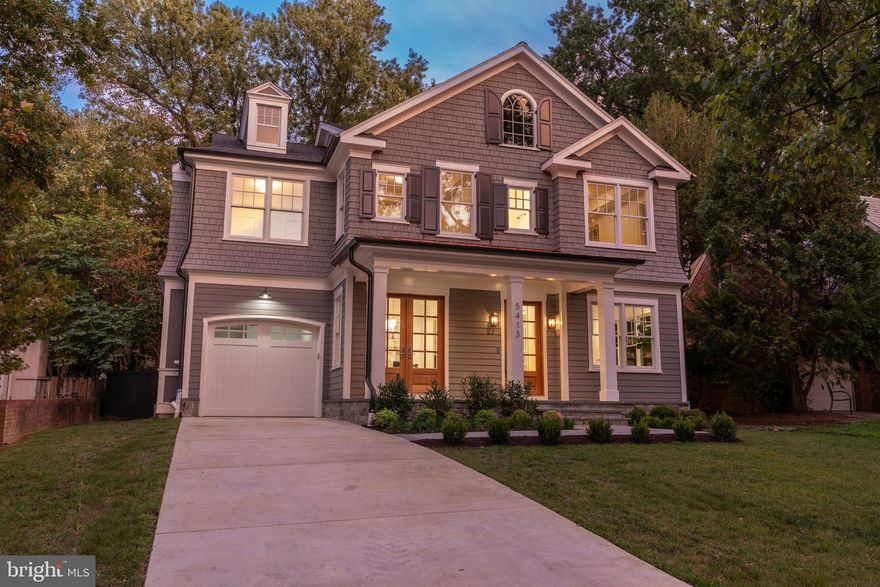 Crafted by Studio Z and expertly built by Holahan Development, this exquisite new cedar shingle Colonial is ideally located in the heart of Chevy Chase Village, offering elevator access to all three levels.

The main level features soaring 10-foot ceilings and includes elegant formal living and dining rooms, a gourmet chef’s kitchen that flows seamlessly into the family room, a butler’s pantry, mudroom, coffee station, walk-in pantry, and a stunning heated screened porch with a fireplace—perfect for year-round indoor-outdoor living.

Upstairs, you'll find four spacious bedrooms and four full bathrooms, including a luxurious primary suite, a convenient laundry room, and three additional bedrooms, each with its own en suite bath.

The fully finished lower level offers a generous recreation room or second living area, an additional bedroom and full bath, a dedicated gym, and a large storage room.

Finishes include custom cabinetry and millwork throughout, beautiful oak flooring, marble and quartz countertops, built-in cabinetry, and charming half-round gutters. The elevator provides easy access to all three levels of the home.

Located just a five-minute walk to the shops, dining, and Metro of Friendship Heights—including Whole Foods, Clyde’s, The Junction, and The Capital Grille—this is a rare opportunity to own a brand-new custom home in one of the DC metro area's most desirable neighborhoods.