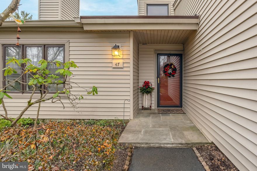 Enjoy the peace of mind of a gated community with 24 hr. on site security, complete landscaping services, community pool, and winter time to your door snow shoveling. You can live the good life in this turnkey 2 Bedroom, 2 Bath Fallowfield. The Foyer opens into the spacious Living Room with a wood burning fireplace and a sliding glass door that opens to a private patio. The Dining Room is the perfect size for entertaining friends and family.   The Eat in Kitchen has white cabinets and upgraded countertops.  The Breakfast area  has a triple window & laundry closet with the washer & dryer included. Wonderful light fills the primary  Bedroom which also features a  walk-in closet. Th second bedroom easily accommodates twin beds for overnight guests.  There is a large one car detached carport with storage. There is so much to do in Hershey's Mill, you may not find time for it all! There are Ponds, Creeks, and Nature Areas for visual beauty. Paved Trails and Nature Trails are used by walkers at all times of the day. Wildlife of Birds, Deer, and Foxes abound. For recreation, share time with friends playing Tennis or Golf or Bocce. There is a large Community Pool to cool off in on hot Summer days. The Wood Shop has dozens and dozens of participants. Grab a book from the Hershey's Mill Library, or join the Theater Group or Singers.  All of this can be part of your busy day at the Mill!