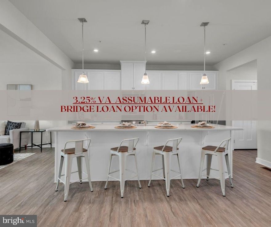 Assumable 3.25% rate VA loan! ✨  Welcome to 14910 Townshend Terrace Avenue, a beautifully maintained luxury townhome in Brandywine’s sought-after Timothy Branch community.

Built in 2021, this elegant 3-bedroom, 3-bath home offers over 3,000 square feet of thoughtfully designed living space across three finished levels. From the moment you enter, you’ll appreciate the quality finishes and timeless appeal.

The entry-level features a spacious recreation room ideal for a media lounge, gym, or flex space. The main level boasts an open-concept layout with rich wood flooring, a chef’s kitchen with stainless steel appliances, granite countertops, upgraded cabinetry,  and an oversized island that flows into the sunlit family room. A stylish powder room adds everyday convenience, along with a dedicated home office for remote work or study.

Upstairs, the primary suite offers a peaceful retreat with a generous walk-in closet and spa-inspired en-suite bath. Two additional bedrooms, a full hall bath, and upper-level laundry complete the top floor with practicality and comfort.

This move-in ready home also includes a rear-entry two-car garage and is ideally located near shopping, dining, and entertainment—with close proximity to Joint Base Andrews, Washington D.C., Northern Virginia, and the National Harbor.

A perfect blend of luxury, functionality, and location—this home is not to be missed.