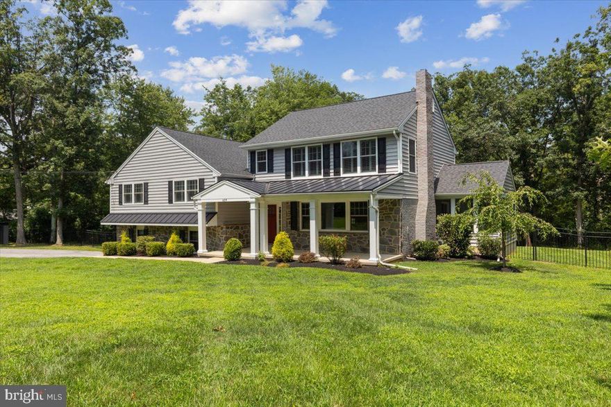 Welcome to your dream home in the heart of Willistown Township!  This stunning, like new home features 5 bedrooms, 3.5 baths and offers a perfect blend of contemporary living and traditional elements.  A gracious front porch and traditional living room with fireplace and built-ins flow into the open concept main living area. Vaulted ceilings, unobstructed sight lines and windows in all directions provide wonderful entertaining potential and a constant connection with nature.  The modern gourmet kitchen features not one but TWO oversized islands to pursue all of your culinary adventures!  White cabinetry, quartz countertops, stainless appliances, tile backsplash and stylish pendant lighting are the perfect backdrop for meal prep and family gatherings!  It flows seamlessly to both the dining room with access to the deck and yard or the comfy breakfast area with access to the covered and screened in porch.   The oversized family room is bright and airy and will be the perfect spot to watch the Phillies or the Eagles. When it gets later in the season, enjoy the remote gas fireplace on a cool Sunday afternoon.   With so many flexible entertaining options, it may be tough to pick one!  Enjoy the outdoors on the spacious deck, lower-level patio or maybe on the screened porch.  Upstairs, the massive primary suite features a cathedral ceiling, luxurious carpet and a walk-in closet so big it could almost be another bedroom!  The luxurious primary bath features a custom tile shower, oversized double vanity with quartz countertops and water closet. At the other end of the home is a large princess suite with double closets and private bath.  There are 3 more generously sized bedrooms and a hall bath with double vanity. All bedrooms have custom plantation shutters for both style and privacy while gleaming hardwood floors flow throughout most of the home.  Downstairs there is a wonderful game room, home office or potential guest room with its own private entrance out the patio. There is also a half bath, mudroom and storage room found on this level.  Enjoy the fully fenced back yard – ideal for play, pets and peaceful evenings in your new home. With two attached garages and a long driveway, parking will be no problem for all your guests.  At just 4 years young and meticulously maintained, this gorgeous home has everything.  A  thoughtful, contemporary floor plan, that ensures room for everyone, up to date finishes and fixtures throughout, and a whole home generator for peace of mind.  The location could not be more ideal, in the highly rated Great Valley School District and just down the street from Malvern Prep.  Downtown Malvern with its quaint shops and restaurants and train station is close by, as is the Great Valley Corporate Center, West Chester and access to I-76 and 202.  Welcome Home!