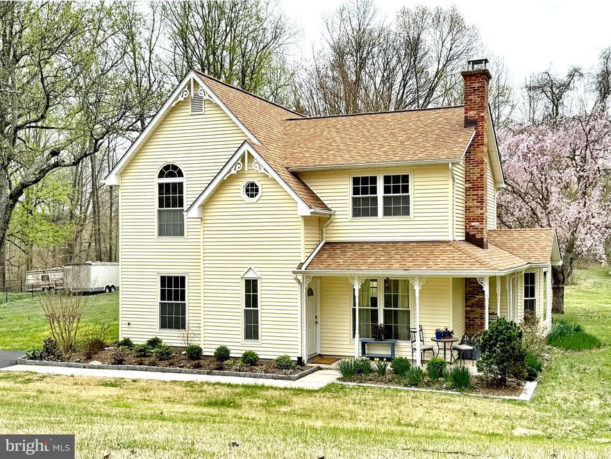 Welcome to this charming home nestled on a beautiful one acre lot with plenty of privacy.  Warm and inviting, this cozy residence features an updated kitchen with modern appliances, sleek countertops and ample cabinetry, perfect for home-cooked meals and entertaining guests.  The open living area offers plenty of natural light creating a comfortable and relaxed atmosphere with gorgeous views of the back yard.  The wood burning stove is located in the second living room and is perfect for keeping the home warm on chilly nights.  Each bedroom is ample size, with large closets and provides a peaceful retreat.  The main level offers two living areas, powder room, an office, storage and possible 4th bedroom.  Step outside to enjoy the expansive level  backyard, ideal for gardening, play, or simply soaking the serene surroundings.  A perfect blend of comfort and style, this home is ready for you to move in and make your own.