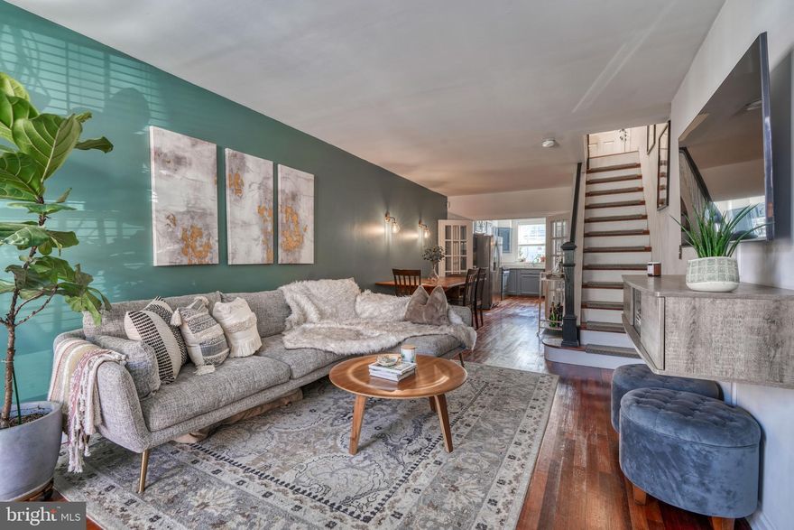 Just steps from the popular Patterson Park is your new home. This fresh and inviting open floor plan has a mix of modern and historic features and has lots to offer with wood floors, French doors, an eat-in kitchen, and a fantastic rear parking pad. The upper level offers 2 bright and spacious bedrooms and a den/sitting room with a refreshed bath. Your lower level is a great entertainment area with tons of rear storage. This home is turnkey and waiting for you.