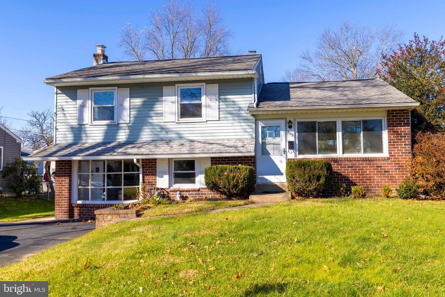 Upper Moreland , spacious split level home  in Fern Village in close proximate to the primary, elementary and middle school as well as Fern Village Park. This home features beautiful re-finished hardwood floors in living room, dining room, stairs, hall and 3 bedrooms. The kitchen has electric cooking, dishwasher and subzero refrigerator. The upper level has 3 bedrooms and tile hall bath. The lower level has a large family room with brick fireplace and fireplace insert. Also on this level is a laundry room, utility room, storage and 1/4 bath. The home has approximately 1558 square feet of living space including the family room and utility room area. There is a covered patio and fenced yard in the rear of the home. The home has been recently painted, refinished  wood floors and ready for your finishing touches! The photos with furnishings have been virtually staged.