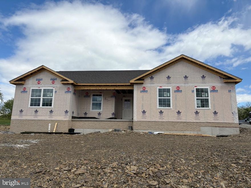 Under Construction (1,518 Sq. Ft.) "Fairfield" Rancher with 3 Bedrooms and 2 baths. LVP Flooring throughout Living Area, & Granite Countertops in Kitchen. Oversized Side-Load 2 Car Garage (500 Sq. Ft.) with 16'X7' Garage Door and Full Unfinished Basement (1,528 Sq. Ft.) with 9 Foot Poured Walls. Construction will be completed by Summer-Time.