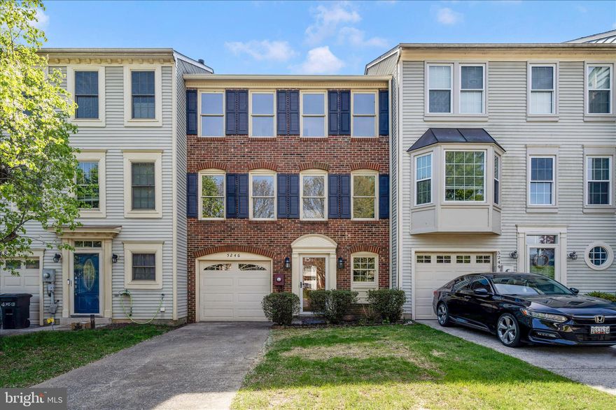 Welcome to 5246 Bamburg Court! This beautiful brick-front garage townhome is nestled on a quiet court in the desirable Kingsbrook community, backing to trees and scenic walking trails for added privacy and tranquility.
Recent updates include a brand-new roof, fresh paint throughout, new plush carpeting, and stylish luxury vinyl plank flooring. The entry-level offers a versatile layout with a spacious room featuring a closet—perfect as a 4th bedroom, home office, or recreation space—along with a full bath and separate laundry room.
Upstairs, the main living level is filled with natural light thanks to a stunning wall of windows in the expansive family room. The large eat-in kitchen boasts new luxury vinyl flooring, 9-foot ceilings, abundant cabinetry, a pantry, a center island, and plenty of space for dining furniture—ideal for both everyday living and entertaining. Step outside to the generous deck, perfect for outdoor dining or relaxing, with stairs leading down to the backyard that backs to open space.
The upper level continues to impress with new carpet and fresh paint. The spacious primary suite overlooks peaceful green space and features a private bath with double sinks, a soaking tub, a large walk-in shower, and a brand-new skylight that fills the space with natural light. Two additional generously sized bedrooms and a convenient hall bath complete this level.
Enjoy all that Kingsbrook has to offer, including a community pool, clubhouse, tennis courts, sports fields, tot lots, and walking paths.
Schedule your showing today—this one won’t last!