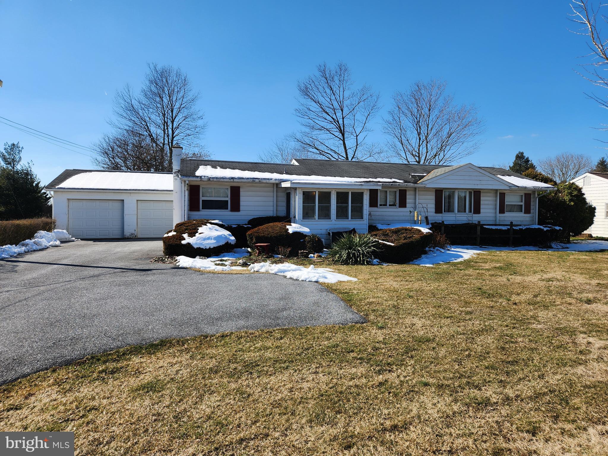 Upcoming Auction April 3 , 2024 @ 6pm.
This property will be offered at Public Auction on Wednesday, April 3, 2024 @ 6pm.  The listing price is the opening bid only and in no way reflects the final sale price.  10% down due at auction, 2% transfer tax to be paid by the purchaser, real estate taxes prorated. This 3-bedroom home is nestled on a nice lot in a great country setting. The interior of the home features a living room, eat-in kitchen, 3 bedrooms, a full bathroom, laundry room, sun porch, bonus room with second full bathroom, and ample storage. Additional amenities include an attached 2-car garage, utility room, and storage shed.