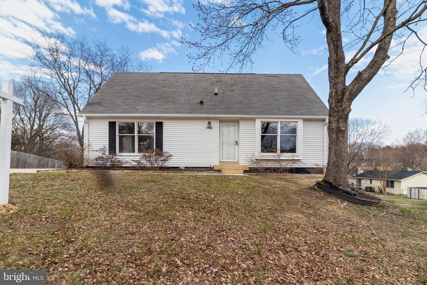 CHARMING CAPE COD with many recent updates, conveniently located.. Large driveway offering ample off-street parking.. The home welcomes you with new LVP flooring leading to a spacious kitchen.. Fresh paint and carpet throughout the home.. Flexible layout with two bedrooms on main level and two larger bedrooms on the upper level.. Finished basement offers great bonus space for entertaining.. Large rear deck was recently painted.. Newer HVAC unit.. Great home in a desirable location, won’t last long, schedule your showing today!!