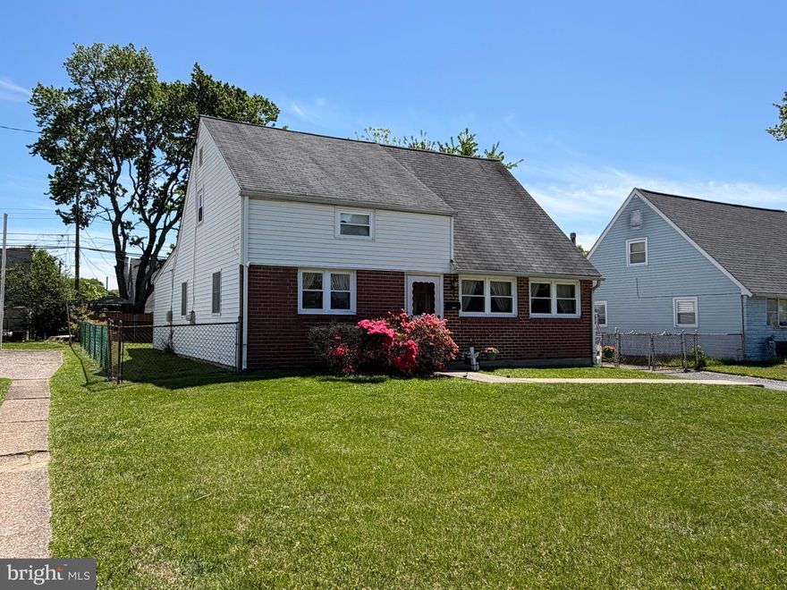 Well kept Cape Code on quiet street with great backyard. 3 Bedrooms, 1.5 Baths and Main level Family Room. Private driveway, Level fenced in rear yard. MAIN LEVEL has Living Room, Large Eat In Kitchen with
oak cabinetry, ample preparation space, door to side Patio, Full Bath with tub/shower combo, Primary Bedroom with c/fan, closet, expanded Family Room with closet and access to Laundry Room with washtub & storage, Utility Room with gas Boiler, Newer Water Heater. UPPER LEVEL has 2 more nice sized Bedrooms plus closets, updated Half Bath (with room to possibly expand to full Bath), Storage closet plus eaves storage.
