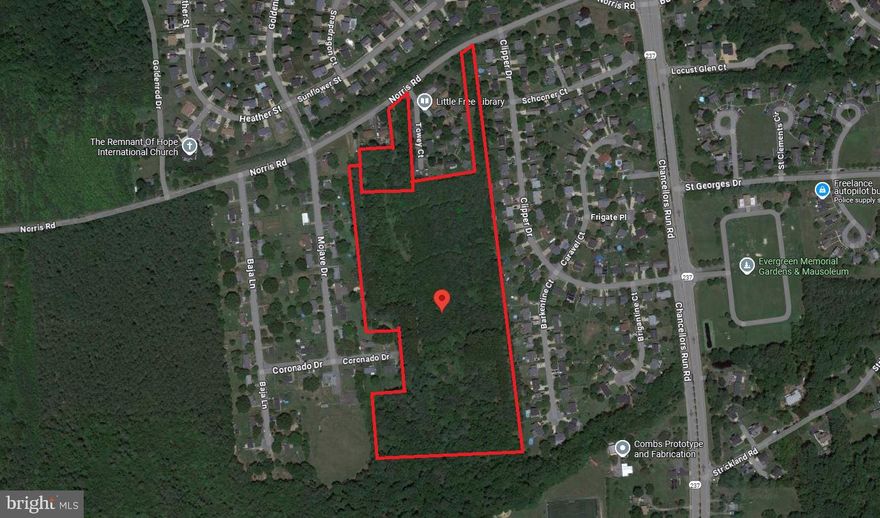This is an approved 44 lot residential subdivision ready to record, post bonds, and develop.  All recording fees, bonding, impact fees, and physical development costs to be paid by purchaser.  Two Parcels totaling 22.67 Acres.  (2nd Parcel- 45571 Norris Rd)