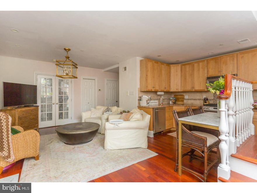 Rittenhouse square perfection! 2100 Delancey street this charming one bedroom condominium with, hardwood floors throughout,enormous exclusive and enchanting garden & patio, is a must see! A private and separate  entrance leads you, to an all open living ,  dining and kitchen area. Double doors , lead,  to an enormous bedroom, all marble  bath, and walk-in closet with dressing area. Enjoy your 2 tiered special outside space, truly an extension of your living space 7 plus months of the year. Located, on one of the most exclusive blocks in Philadelphia, this residence offers location,lifestyle and value!