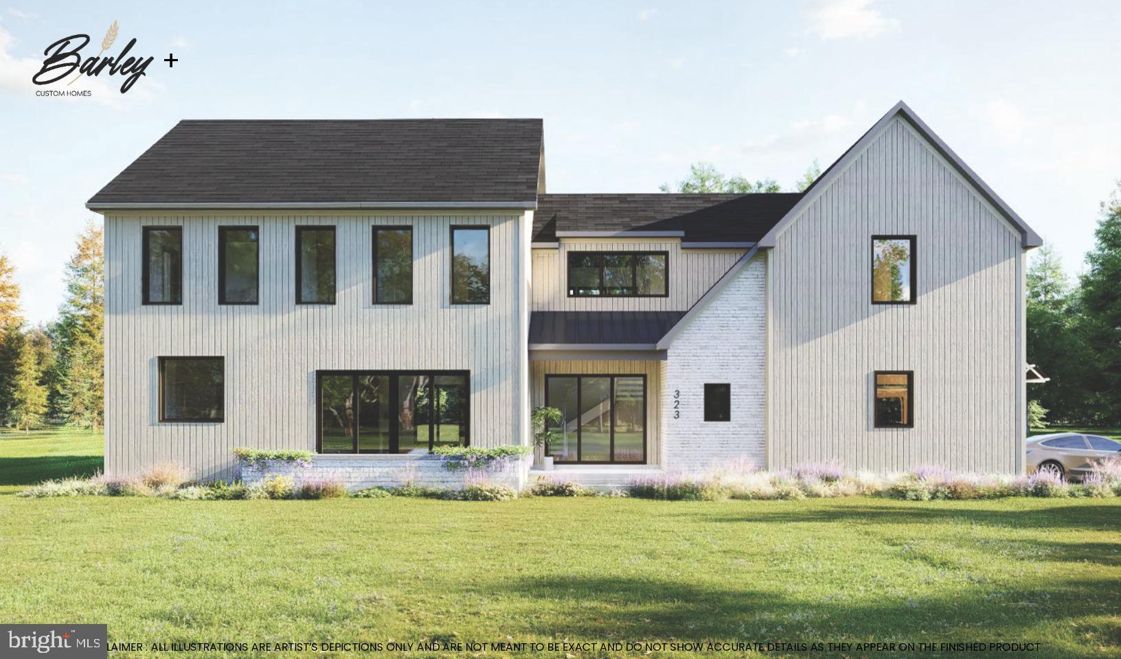 Welcome to Comfort Grove, a brand new custom home by Barley Custom Homes, known for their superior craftmanship and inspired design. Nestled on 2.6 wooded acres in sought-after Solebury Township, this residence carries a modern yet cozy spirit, blending clean architectural lines with organic textures, light and flow. It's not just a house, its a place where design meets daydreams, where nature seeps into every corner, and where everyday living feels a little more artful. Inside, 10 foot ceilings and walls of Pella glass frame wooded views, while an open, flowing floor plan keeps energy moving and connected. The kitchen is pure expression, a massive quartz island, Village Handcrafted cabinetry, and Wolf-Sub Zero appliances, all linking seamlessly to the dining room, which opens to an outdoor retreat for eclectic gatherings, twilight dinners and fireside nights under the stars. The great room stuns with its vaulted ceilings, dramatic yet inviting, and extends into a three season room with sleek glass roll up doors, a flexible space that shifts from cozy lounge to indoor-outdoor vibe with a single motion. Think dinner parties that spill outside , mornings with coffee under the trees, and workdays reimagined in your private flirst floor study. A mudroom with 3 car garage entry, a welcoming front porch, and an upstairs loft and laundry ground the design in comfort and convenience. Each of the ensuite bedrooms carries its own rhythm, but the primary suite sets the tone, dual walk-ins, a spa-worthy bath, and a bonus space ready to become a private home office, creative studio, or yoga retreat. With HardiPlank siding, two-zone high efficiency HVAC, a PEX water system, and the artistry of Barley Custom Homes, Comfort Grove is built to endure, yet fully customizable, so you can infuse it with your own vibe. Just minutes from the buzzing creativity of New Hope and Lambertville, this home delivers soulful countryside living with a modern twist. Current Home on property will be demolished.
