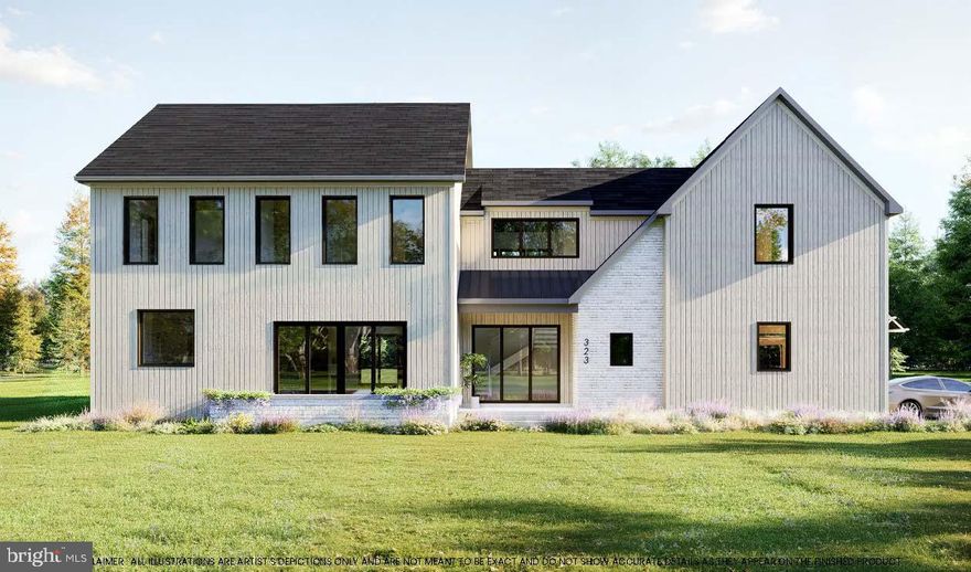 Welcome to Comfort Grove,  a brand new custom home by Barley Custom Homes, known for their superior craftsmanship and inspired design. Nestled on 2.6 wooded acres in sought-after Solebury Township, this residence carries a modern yet cozy spirit, blending clean architectural lines with organic textures, light and flow. It's not just a house, it's a place where design meets daydreams, where nature seeps into every corner, and where everyday living feels a little more artful.  Inside, 10 foot ceilings and walls of Pella glass frame wooded views, while an open, flowing floor plan keeps energy moving and connected. The kitchen is pure expression, a massive quartz island, Village Handcrafted cabinetry, and Wolf-Sub Zero appliances, all linking seamlessly to the dining room, which opens to an outdoor retreat for eclectic gatherings, twilight dinners and fireside nights under the stars. The great room stuns with its vaulted ceilings, dramatic yet inviting, and extends into a three season room with sleek glass roll up doors, a flexible space that shifts from cozy lounge to indoor-outdoor vibe with a single motion. Think dinner parties that spill outside , mornings with coffee under the trees, and workdays reimagined in your private first floor study. A mudroom with 3 car garage entry, a welcoming front porch, and an upstairs loft and laundry ground the design in comfort and convenience. Each of the ensuite bedrooms carries its own rhythm, but the primary suite sets the tone, dual walk-ins, a spa-worthy bath, and a bonus space ready to become a private home office, creative studio, or yoga retreat.  With HardiPlank siding, two-zone high efficiency HVAC, a PEX water system, and the artistry of Barley Custom Homes, Comfort Grove is built to endure, yet fully customizable, so you can infuse it with your own vibe. Just minutes from the buzzing creativity of New Hope and Lambertville, this home delivers soulful countryside living with a modern twist. Current Home on property will be demolished.