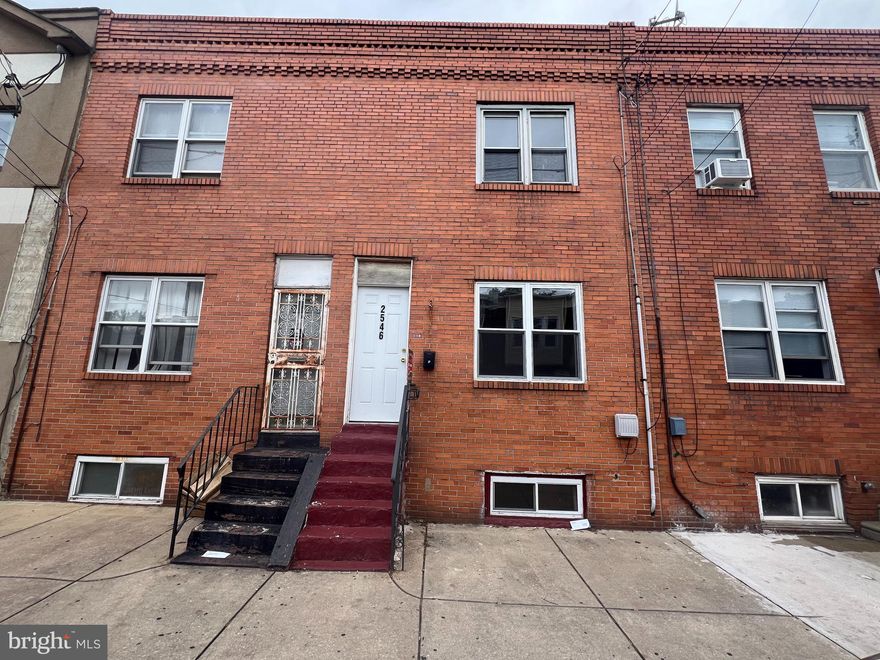 Great location!  Homeowner special at this most desirable destination in South Philly.   Enter into the large family room, an eat-in kitchen to the rear outdoor yard for all recreation activities.  Below is a large basement for all storage which can be finished to suit your needs. On the upper floor, there is 3 bedrooms with closets and a full bathroom.   Close to the sports complex, Center City, South Philly shopping, Dining, international airport, interstate highways, and all bridges.  Schedule your showing now.