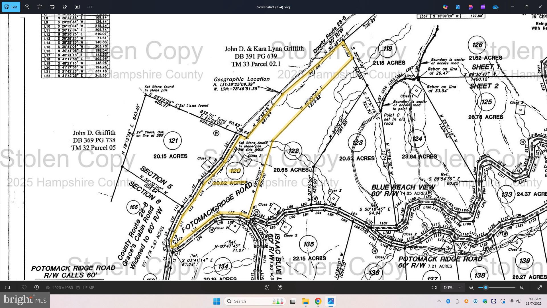 BLUFFS ON THE POTOMAC - Land
