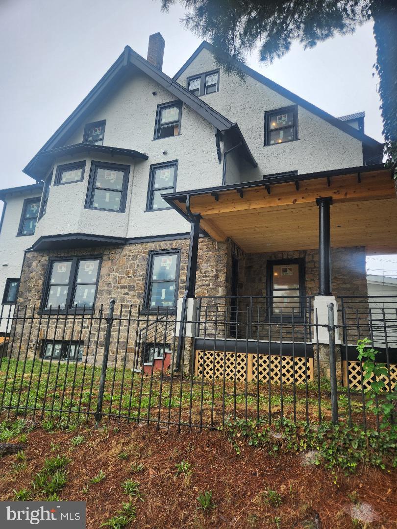 Can be shown. Builder still working on finishing. Looking for a Fully renovated home in Lower Merion? Home was taken down to the studs and rebuilt. Walking distance to Suburban Square and all that Ardmore has to offer on a quiet street? This huge Victorian Twin is on a large corner lot walking distance to the Suburban Square,Trader Joes, Farmers Market.
Property was gutted to the studs and rebuilt. Covered front porch. Original Wrought iron fenced yard. Open concept first floor. 9 foot ceilings. Living room, dining room, kitchen. 42" wood cabinets. Full extension drawers, silent close. hinges. Quartz counter tops. Laundry/Mud room with DOG SHOWER and Powder room. Open stairs to Lower level with a spacious finished daylight basement. 2nd floor with Primary suite. En suite bathroom, walk in closet. 2nd Guest bedroom. 3rd level: Bedroom 3 and Bedroom 4. Full tile bathroom. 4th level is the attic with pull down stairs for additional storage. Taxes will change once the property is finished. Add this one to you must see. Final work being done now.