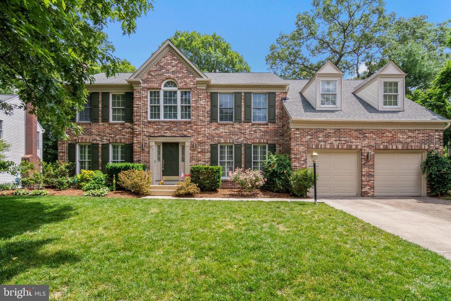 Stately 6-Bedroom Brick Colonial in the heart of the Coveted Shipley's Choice Neighborhood with Over 4,000 Finished SF!  Only Steps Away from the Blue Ribbon Elementary School and Incredible Neighborhood Pool!  A Light-Filled 2-Story Entrance welcomes you into this Beautiful Home.  The Kitchen, Featuring Granite Counters and Stainless Appliances, opens up to the 2-Story Family Room and Oversized Rear Deck Overlooking the .3 Acre Yard.  Also on the main level are the Large Living Room and Dining Room, an Office/Bedroom featuring Built-in Shelves and Plantation Shutters, and a Laundry/Mudroom, leading to the 2-Car Garage.  Huge Master Suite with Big Walk-In Closet and Master Bath featuring a Separate Shower and Soaking Tub and Dual Vanity.  Three Additional Large Bedrooms on the Upper Level with Multiple Dramatic Overlooks bathing the space in Natural Light.  Updated Full Bath with Tile Shower and Skylight.  Full Recently Finished Walk-Out Lower-Level features Two Living Areas, a Full Bedroom, Full Bath and Bar with Sink, Icemaker and Fridge.  Tons of Storage in Lower-level and Throughout!  Home has been upgraded to Natural Gas, including Gas Cooking, Heat, Dryer and Fireplace.  New Roof in 2020.  New Gas Fireplace with Stone Facade in 2018.  New 2-Zone HVAC System 2013/14.