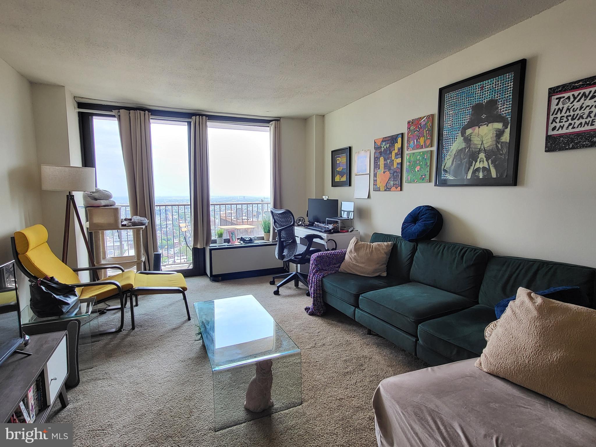 Sun-drenched one bedroom with a French balcony boasting see-forever southern views at Academy House! The home features a large living/dining area beaming with natural light that leads to the private French balcony; a fully-equipped kitchen with ample cabinet and counterspace; a spacious bedroom with a wall closet and walk-in closet; and a full hall bathroom with large vanity, tub shower, and laundry closet with stacked washer/dryer. Residents of Academy House enjoy a 24-hour doorman and a state of the art fitness and aquatic center. There is valet parking in the building's garage for an additional monthly fee, subject to availability. The Academy House is located in the heart of Center City and within close walking distance to Rittenhouse Square and Washington Square, and the Broad Street and Market Street office corridors/ The Philadelphia International Airport and Amtrak's 30th Street Station are easily accessible.