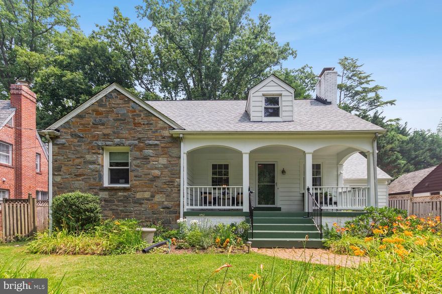 New price for this wonderful gem!  Stop by this Sat/Sun from 12-4.   This 4 bedroom/3 Bath Cape Cod is an absolute gem! Located in the sought-after English Village neighborhood, just minutes away from Downtown Bethesda and in the Whitman HS cluster.   Enjoy the tranquility of your front porch as you look out into a lush and beautifully landscaped front yard.  Enter into an inviting and cozy living room with a wood-burning fireplace.  The formal dining room with French doors opens to a deck and a lovely backyard.   The kitchen is open with a coffee bar and skylight.  From the kitchen, step into the large family room with cathedral ceilings and a full bathroom -  yet another quiet space to enjoy views of the greenery.  The main level is finished with 2 bedrooms and a hall bathroom.  Upstairs you will find two large bedrooms with lots of storage space and a full bathroom.  Dual zoned central AC.   Roof was replaced in 2018.  New heat pump installed in 2022.  Most windows (Pella) were replaced in 2022. Screen doors (Pella) and the front door were replaced in 2022.  Don't miss out on this Storybook Charmer!