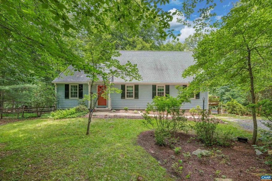 Tucked away on a quiet lane, 4260 Sylvan Ln offers space, comfort, and modern updates in a private, wooded setting. This newly painted 4-bedroom, 2.5-bath home features a desirable first-floor primary suite with an attached bath, an updated kitchen with modern finishes, and a light-filled main living space perfect for gathering. Upstairs, two spacious bedrooms share a full bath, while the finished basement includes a 4th bedroom and ample unfinished storage space. Step outside to enjoy the above-ground pool; complete with an updated pump and system, ideal for summer fun. With wooded views, privacy, and room to spread out, this home offers the perfect retreat just minutes from Charlottesville amenities - Target and the airport (13 mins away), UVA (20 mins away), Downtown Mall (25 mins away).  OPEN HOUSE SAT 6/21 11AM-1PM.,Quartz Counter,White Cabinets,Fireplace in Family Room