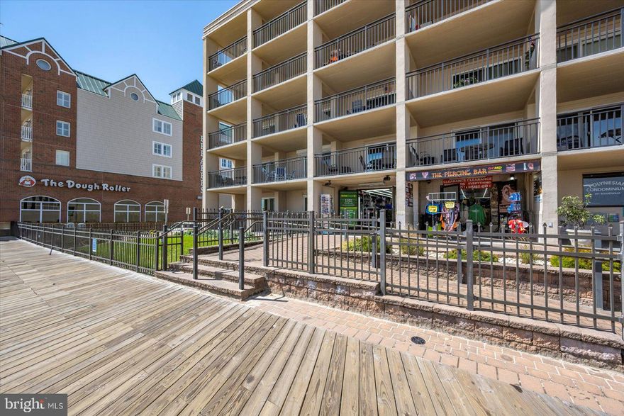 Located in the heart of downtown Ocean City at 301 Atlantic Ave, Units 103 and 104 in the Polynesian Building offer a rare chance to own oceanfront commercial space directly on the iconic Ocean City Boardwalk. These two adjacent units are being sold together and may not be separated, providing a flexible footprint ideal for a retail store, boutique, gift shop, or souvenir business. Positioned in a high-traffic area with year-round foot traffic, the property is surrounded by hotels, attractions, and restaurants, ensuring excellent visibility and pedestrian flow. Food service is not permitted, but the units are ready for a custom retail build-out with utilities in place. The sale includes 2 parking spaces. Whether leased for rental income or operated as a high-earning retail store, this is a prime opportunity in one of the East Coast’s most vibrant resort towns.
