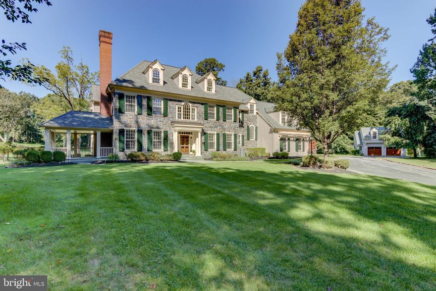 Totally updated and refurbished in 2019! Unbelievable New Price for this elegant manor home sitting on the 1st Fairway of Aronimink Golf Club. Outstanding colonial estate home situated on a highly desirable 1 1/2 acre level lot on a cul-de-sac with breathtaking views of the golf course at Aronimink Golf Club. Custom built by Bernie Drueding this expanded Cheswold Model features four finished floors of wonderful living space. Exterior features include stone facade, cobblestone trim driveway, beautiful flagstone walkways and expanded patios with custom hot tub, covered side porch, large screened in porch with brick fireplace, extensive professional landscaping with exterior lighting. Interior features include newly refinished hardwood floors, three fireplaces,extensive custom millwork, arched entryways, Formal Living and Dining Rooms,Great Sun Room overlooking Golf Course, gourmet Kitchen with new granite countertops and new tile backsplash with morning room,  Large Family Room with Stone fireplace and wet bar, Screened Porch with Brick fireplace overlooking golf course,  an elegant master suite with sitting room and lavish marble master bath, finished third floor suite, and magnificent finished lower level. Custom details abound to make this home the perfect place for entertaining and active family living. This central location is just minutes from Aronimink Country Club, the EA campus, and the towns of Wayne, Bryn Mawr, Paoli, and Newtown Square for local shopping and dining and is within close proximity to all major roadways for commuting to Center City or the airport.  Check out our video tour! https://youtu.be/dy5-VCLz2yQ  Please note that Delaware County is conducting a real estate tax reassessment, effective January 1, 2021.