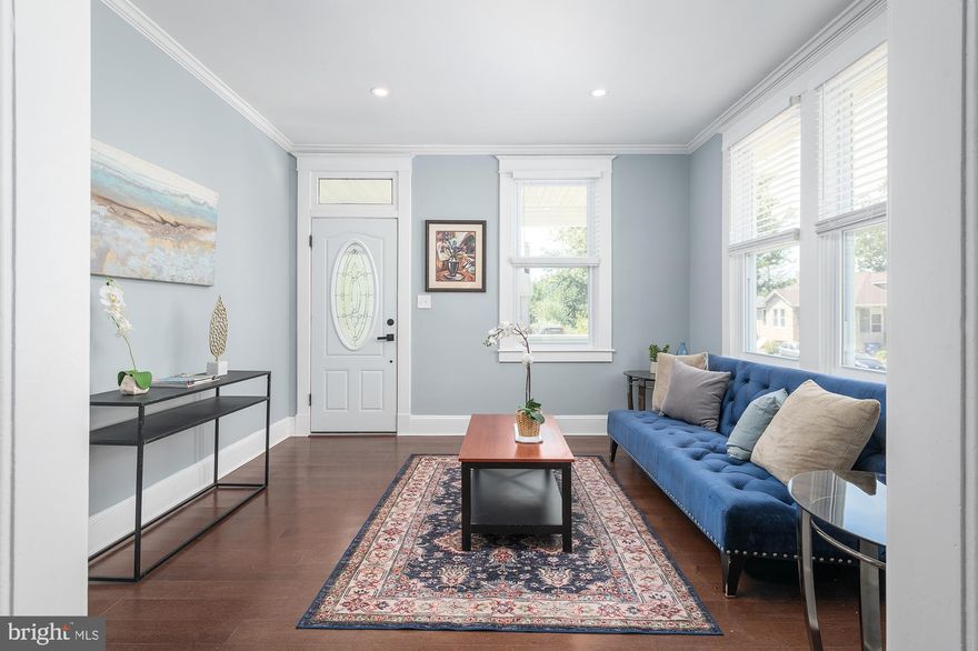 Now offering an interest rate buy-down of 1pt of the loan amount when using a preferred lender. Beautifully renovated 4 bedroom 3 full bath home on a quiet tree-lined street. First floor welcomes you with a cozy living room with oversized windows, crown molding and gleaming floors, separate dining room and a fully renovated kitchen with stylish cabinets, exotic granite counters and brand new stainless appliances. There are also two larger bedrooms and a bathroom. Second floor is an en-suite with a spacious bedroom and fully renovated bathroom.  Lower finished walk-put level features an additional bedroom/den with its own bathroom, along with a large family room.
Large backyard with an above-ground and around deck is a perfect space for family gatherings and cookouts. 2 car garage and off-street driveway is yet another great feature of this property. House offers BRAND NEW HVAC.