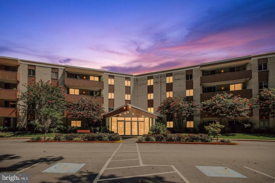 Top Floor Spacious Corner Unit Condo with 2 BR and 2 BA and Balcony overlooking Panoramic view. This renovated Unit features updated kitchen with cherry cabinets, granite countertops, Staineless Steel appliances, and a large granite Island. Gorgeous Wood Floors
 throughout, crown molding, recessed lighting, special chandeliers, Updated Master bath with Luxury shower, designer tiles, and beautiful granite vanity. Renovated 2nd
 Full bath with exquisite vanity and special light fixtures. The Master bedroom has a large closet in addition to a walk-in closet. Two sliding doors lead to a spacious balcony that easily accommodates an outdoor seating set. The penthouse level of the building
 has bicycle storage and storage units. Storage space 417 and designated garage space 101 convey. The condo fee includes ALL utilities, pool, tennis courts, tot lot & picnic area near a lake. The location is phenomenal, easy access to I 270 and 495. The Westfield
 Shopping center is in proximity and offers many varied dining options, state of the art movie theatres, and shopping. Check out school ratings and family-friendly activities at Cabin John Park that make purchasing this condo a no brainer.