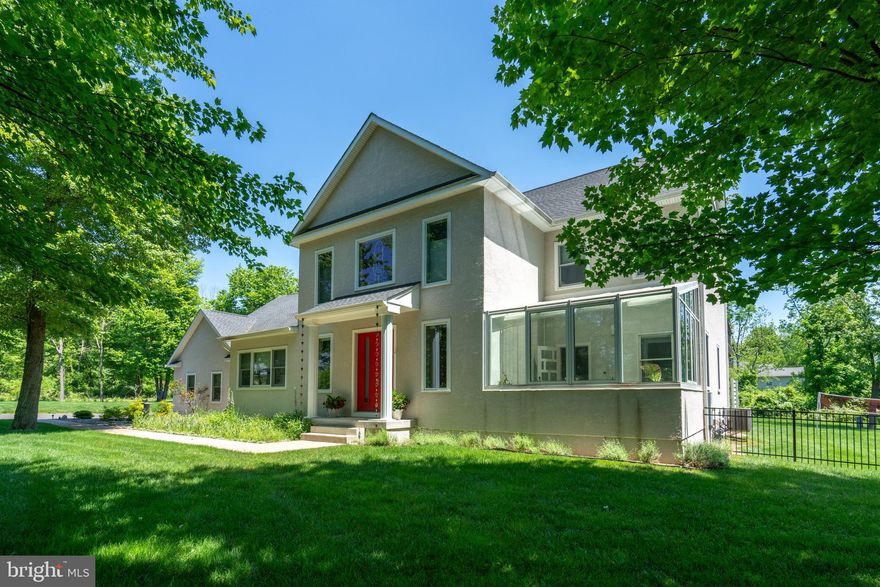 Luxurious Living on 3.06 Acres of Serene Private Paradise in Newtown PA.  This stunning minimalist-designed home is a must see, where clean lines, open spaces, and natural light combine to create a harmonious living environment.  
Natural light streams through expansive windows, creating a bright and airy atmosphere throughout the home. Cultivate your own botanical paradise with both an outdoor and indoor greenhouse, complete with heated floors and utility sinks for year-round gardening pleasure.
Entertain guests or unwind in style in the private outdoor living room, swim in the in-ground heated pool with spa and tanning ledge, or grill on the expansive paver patio, perfect for enjoying sunny days in ultimate luxury.  Relax and rejuvenate in the covered patios hot tub, or enjoy the scenic views from the second-floor veranda.
Prepare meals in style in the modern, minimalist kitchen featuring sleek cabinetry, high-end appliances, and ample counter space for effortless cooking and entertaining.
Host lavish dinner parties in the extra-large formal dining room.
Retreat to one of two primary suites, each boasting walk-in closets and attached baths, while two additional bedrooms share a well-appointed full bath. Or just curl up with a book from the library wall, in the reading nook or loft.
Experience the convenience of main floor laundry, a flex space that could be used for hobbies, home school or convert to a magnificent butler's pantry. 
Dream garages for work and play:  4-car attached heated garage with 8' high openings, complemented by a 2-car detached garage featuring a 10' opening. 
Meticulous detailed custom build includes copper pipes, chandelier lift, multi tank water heaters, water filtrations system, 400-amp power supply, and a floored high-ceiling attic for ample storage space.  Benefit from the convenience of public water, sewer, and natural gas, ensuring seamless living and comfort year-round.